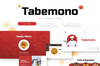 Tabemono Food Presentation PowerPoint Template